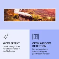 Wonderwall Air Art Smart Infrarotheizung Zug 120x30cm 350W -Klarstein Verkaufsgeschäft 10037838 de 0006 logo