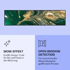 Wonderwall Air Art Smart Infrarotheizung Wirbel 120x30cm 350W -Klarstein Verkaufsgeschäft 10037843 de 0006 logo