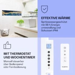 Wonderwall Air Art Smart Infrarotheizung Blauer Marmor 120x30cm 350W 13 Wonderwall Air Art Smart Infrarotheizung Blauer Marmor 120x30cm 350W -Klarstein Verkaufsgeschäft 10037850 de 0004 logo