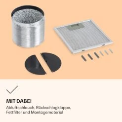 Barella Dunstabzugshaube 35,5 X 93,5 X 43 Cm Umluft 557 M³/h LED Aktivkohlefilter -Klarstein Verkaufsgeschäft 10037865 de 0005 logo