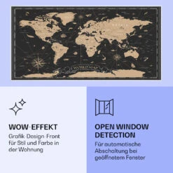 Wonderwall Air Art Smart Infrarotheizung Nachtkarte 120x60cm 700W -Klarstein Verkaufsgeschäft 10037876 de 0006 logo