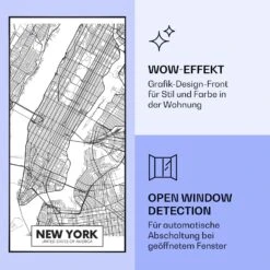 Wonderwall Air Art Smart Infrarotheizung Map New York 60x120cm 700W -Klarstein Verkaufsgeschäft 10037887 de 0006 logo