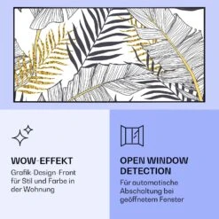 Wonderwall Air Art Smart Infrarotheizung Blatt 120x60cm 700W -Klarstein Verkaufsgeschäft 10037917 de 0006 logo