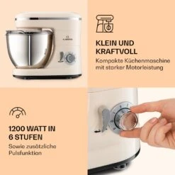 Bella Mini Rührmaschine 1200 W 6 Stufen 4 Liter Edelstahl Pulsfunktion 10 Bella Mini Rührmaschine 1200 W 6 Stufen 4 Liter Edelstahl Pulsfunktion -Klarstein Verkaufsgeschäft 10037981 de 0003 logo