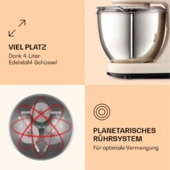Bella Mini Rührmaschine 1200 W 6 Stufen 4 Liter Edelstahl Pulsfunktion 11 Bella Mini Rührmaschine 1200 W 6 Stufen 4 Liter Edelstahl Pulsfunktion -Klarstein Verkaufsgeschäft 10037981 de 0004 logo