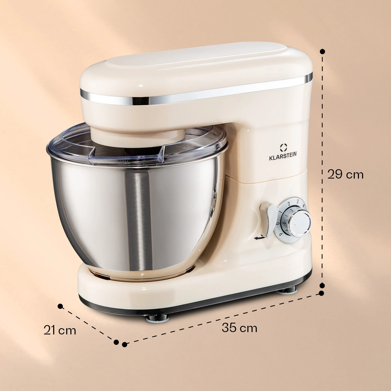 Bella Mini Rührmaschine 1200 W 6 Stufen 4 Liter Edelstahl Pulsfunktion 8 Bella Mini Rührmaschine 1200 W 6 Stufen 4 Liter Edelstahl Pulsfunktion – Bild 6