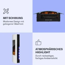 Klarstein Lamington Elektrokamin 2000 W LED-Flammen Heizlüfter Timer Ambientelicht -Klarstein Verkaufsgeschäft 10038006 de 0003 logo
