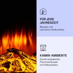 Klarstein Lamington Elektrokamin 2000 W LED-Flammen Heizlüfter Timer Ambientelicht -Klarstein Verkaufsgeschäft 10038006 de 0006 logo