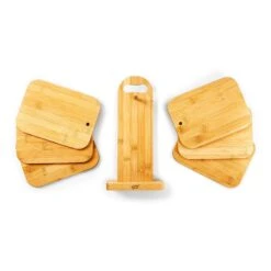 6er-Set Bambus-Frühstücksbrett Mit Ständer 22 X 0,9 X 16 Cm (BxHxT) Pflegeleicht 14 6er-Set Bambus-Frühstücksbrett Mit Ständer 22 X 0,9 X 16 Cm (BxHxT) Pflegeleicht -Klarstein Verkaufsgeschäft 10038024 yy 0006 logo