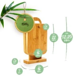 6er-Set Bambus-Frühstücksbrett Mit Ständer 22 X 0,9 X 16 Cm (BxHxT) Pflegeleicht 15 6er-Set Bambus-Frühstücksbrett Mit Ständer 22 X 0,9 X 16 Cm (BxHxT) Pflegeleicht -Klarstein Verkaufsgeschäft 10038024 yy 0007 logo