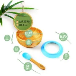 Kindergeschirr Mit Bambusschale Und Löffel 400 Ml Inkl. Saugnapf Ø: 13,7 Cm -Klarstein Verkaufsgeschäft 10038070 yy 0006 logo