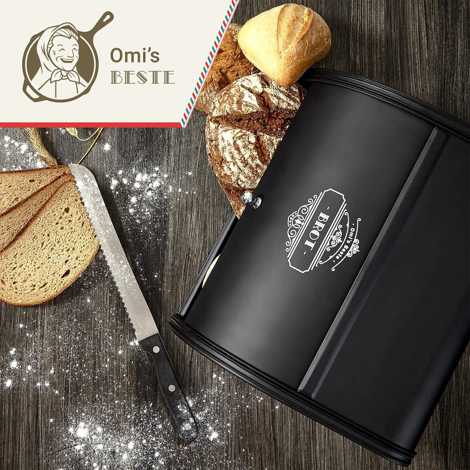 Metallbrotbox Mit Kauf Metallblech Aromadicht Retro-Look 8 Metallbrotbox Mit Kauf Metallblech Aromadicht Retro-Look – Bild 6