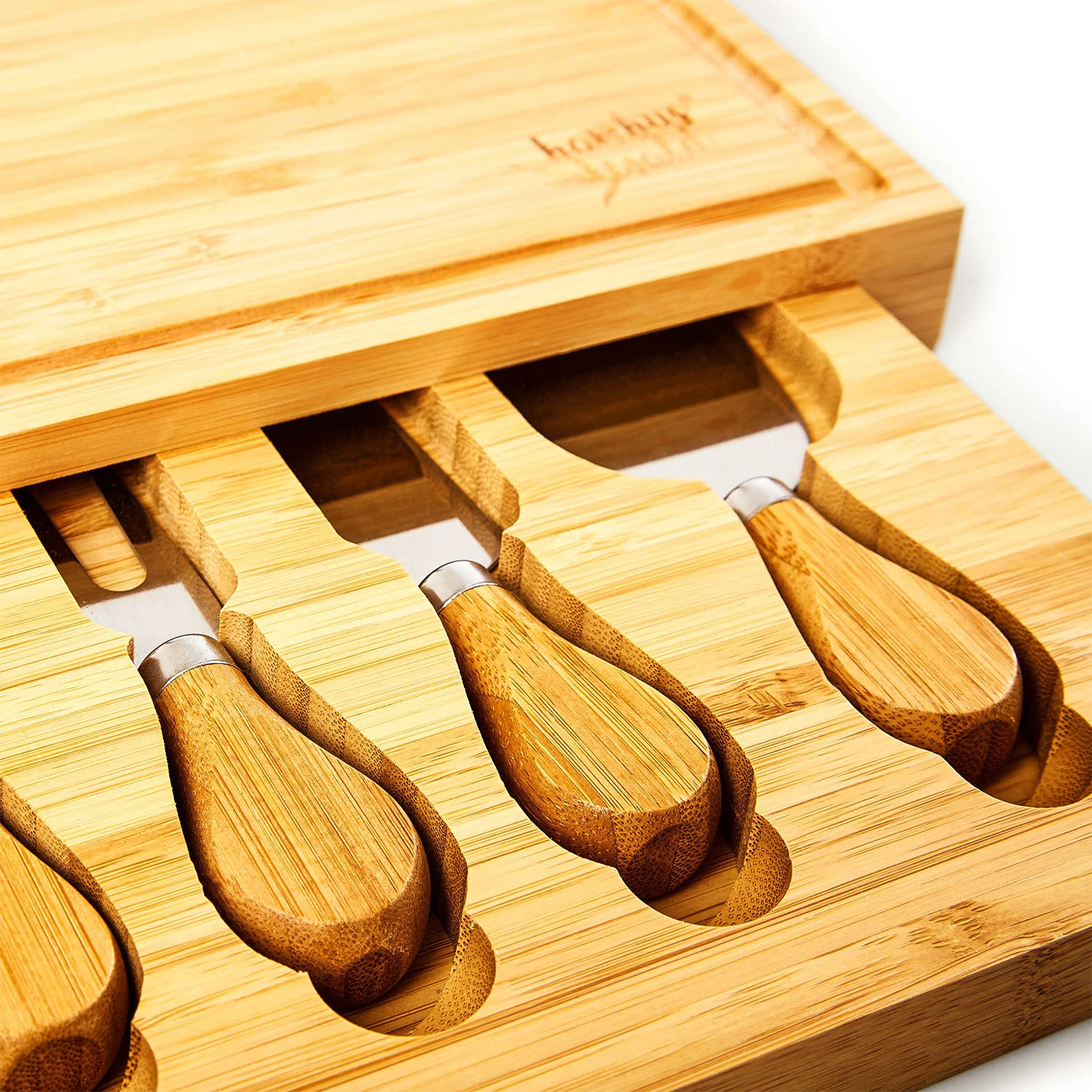 Käsebrett Mit Messerfach 25,2x3x19,5 Cm 4 Spezialmesser Pflegeleicht 8 Käsebrett Mit Messerfach 25,2x3x19,5 Cm 4 Spezialmesser Pflegeleicht – Bild 6