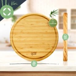 3er-Set Bambus-Frühstücksbrett Rund 25 X 1,6 X Cm (ØxH) Pflegeleicht 13 3er-Set Bambus-Frühstücksbrett Rund 25 X 1,6 X Cm (ØxH) Pflegeleicht -Klarstein Verkaufsgeschäft 10038082 yy 0006 logo