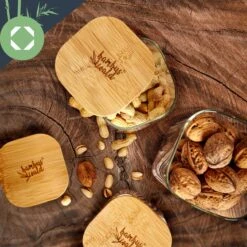 Eckiges Glas Mit Bambusdeckel Luftdicht Silikonring 6x25x6 Cm 500 Ml -Klarstein Verkaufsgeschäft 10038105 yy 0005 logo