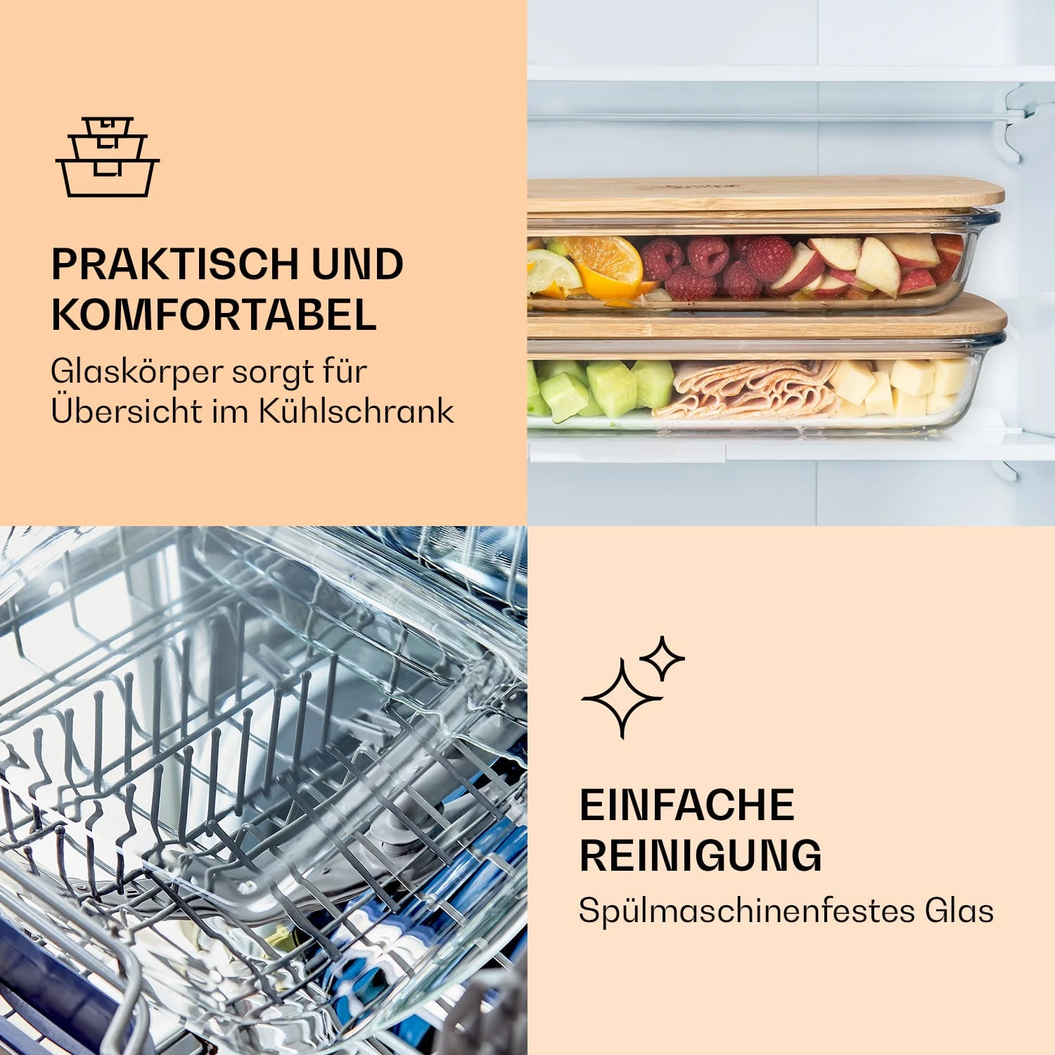 Aufschnittbox Mit Deckel 1,6 Liter 2er Set Glas Bambus Hitzebeständig 6 Aufschnittbox Mit Deckel 1,6 Liter 2er Set Glas Bambus Hitzebeständig – Bild 4