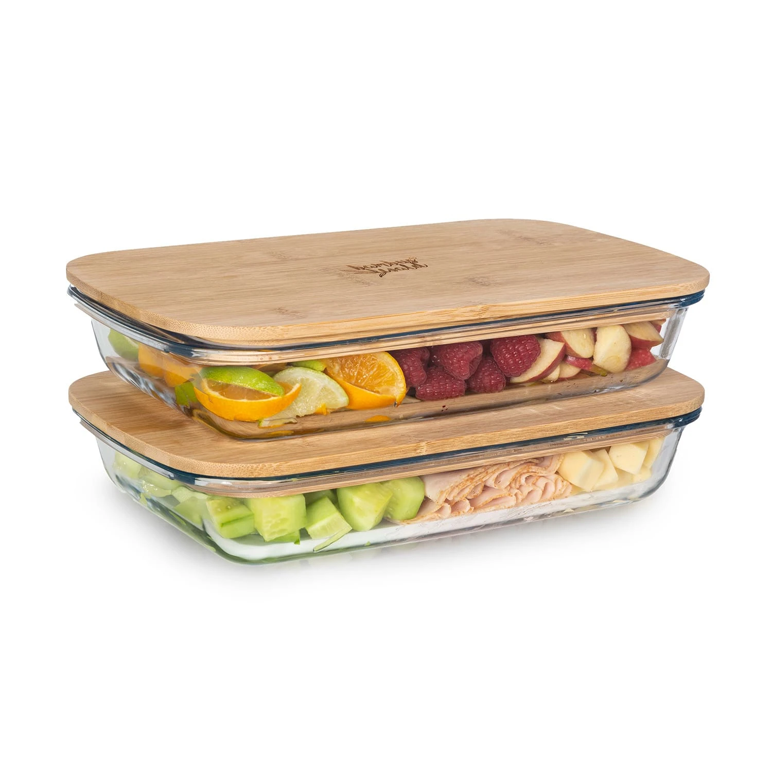 Aufschnittbox Mit Deckel 1,6 Liter 2er Set Glas Bambus Hitzebeständig 3 Aufschnittbox Mit Deckel 1,6 Liter 2er Set Glas Bambus Hitzebeständig