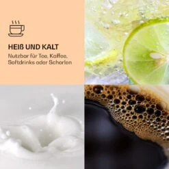 Teeflasche Mit Deckel Und Sieb 500 Ml Doppelwandiges Glas Bambus Hülle -Klarstein Verkaufsgeschäft 10038238 de 0005 logo