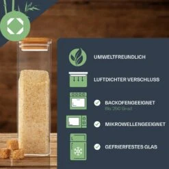 Eckiges Glas Mit Bambusdeckel Luftdicht Mit Silikonring 10x25x10 Cm 3x 2000 Ml 14 Eckiges Glas Mit Bambusdeckel Luftdicht Mit Silikonring 10x25x10 Cm 3x 2000 Ml -Klarstein Verkaufsgeschäft 10038255 de 0005 logo