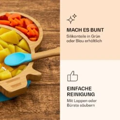 Kindergeschirr Bambusteller & Löffel 250 Ml Inkl. Saugnapf 18 X 18 Cm 12 Kindergeschirr Bambusteller & Löffel 250 Ml Inkl. Saugnapf 18 X 18 Cm -Klarstein Verkaufsgeschäft 10038286 de 0005 logo