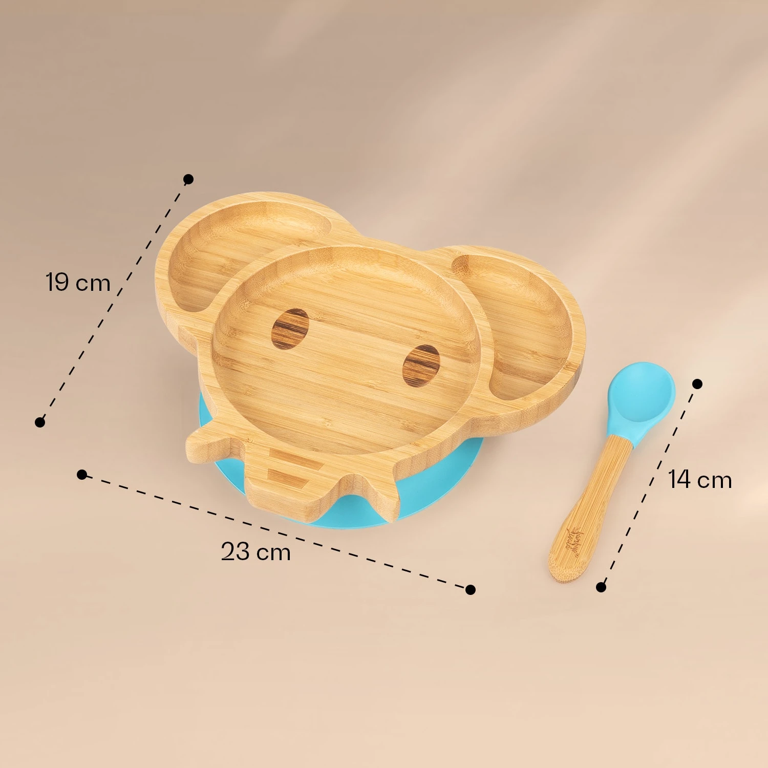 Kindergeschirr Bambusteller & Löffel 250 Ml Inkl. Saugnapf 18 X 18 Cm 8 Kindergeschirr Bambusteller & Löffel 250 Ml Inkl. Saugnapf 18 X 18 Cm – Bild 6