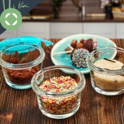 Babygläser 6er-Set Bunte Deckel Luftdichter Verschluss Geschmacksecht -Klarstein Verkaufsgeschäft 10038298 yy 0007 logo