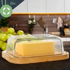 Glas-Butterdose Bambusboden Luftdicht Spülmaschinenfest -Klarstein Verkaufsgeschäft 10038310 yy 0004 logo