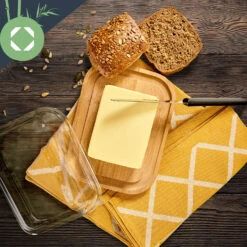 Glas-Butterdose Bambusboden Luftdicht Spülmaschinenfest -Klarstein Verkaufsgeschäft 10038310 yy 0005 logo