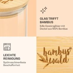 Runde Gläser Bambusdeckel 10 Stück Je 150 Ml Luftdicht 11 Runde Gläser Bambusdeckel 10 Stück Je 150 Ml Luftdicht -Klarstein Verkaufsgeschäft 10038312 de 0005 logo