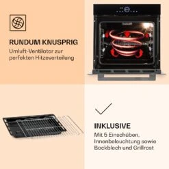 Illuminosa Smart Einbaubackofen 2800W 11 Funktionen App-Steuerung -Klarstein Verkaufsgeschäft 10038335 de 0006 logo