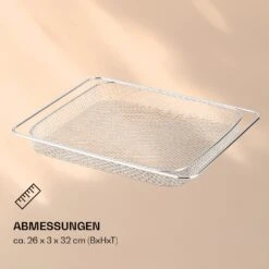 AeroVital Jumbo Heißluftfritteuse Gitterkorb Edelstahl 9 AeroVital Jumbo Heißluftfritteuse Gitterkorb Edelstahl -Klarstein Verkaufsgeschäft 10038341 de 0004 logo