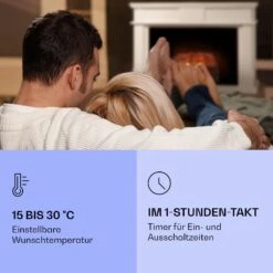 Kamini FXL 2G Elektrischer Kamin Kamineinsatz 1800 W LED-3D-Flammenillusion -Klarstein Verkaufsgeschäft 10038365 de 0004 logo