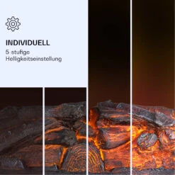 Kamini FXL 2G Elektrischer Kamin Kamineinsatz 1800 W LED-3D-Flammenillusion -Klarstein Verkaufsgeschäft 10038365 de 0005 logo