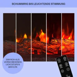 Kamini FXL 2G Elektrischer Kamin Kamineinsatz 1800 W LED-3D-Flammenillusion -Klarstein Verkaufsgeschäft 10038365 de 0008 usp