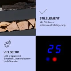 Studio Light & Fire 3 Smart Kamin 1000/2000W MDF WiFi-Steuerung -Klarstein Verkaufsgeschäft 10038384 de 0004 logo