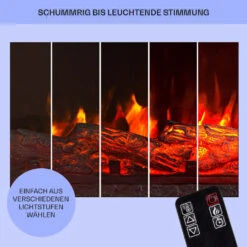 Studio Light & Fire 3 Smart Kamin 1000/2000W MDF WiFi-Steuerung -Klarstein Verkaufsgeschäft 10038384 de 0008 usp