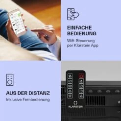 Studio Light & Fire 2 Smart Kamin 1000/2000W MDF WiFi-Steuerung -Klarstein Verkaufsgeschäft 10038387 de 0002 logo