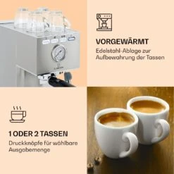 Pausa Espressomaker 1350 Watt 20 Bar Druck Wassertank: 1,4 Liter Edelstahl 13 Pausa Espressomaker 1350 Watt 20 Bar Druck Wassertank: 1,4 Liter Edelstahl -Klarstein Verkaufsgeschäft 10038393 de 0004 logo