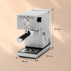 Pausa Espressomaker 1350 Watt 20 Bar Druck Wassertank: 1,4 Liter Edelstahl 17 Pausa Espressomaker 1350 Watt 20 Bar Druck Wassertank: 1,4 Liter Edelstahl -Klarstein Verkaufsgeschäft 10038393 yy 0008 logo