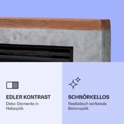 Fort Rock Elektrokamin 1800 W Heizfunktion 10 Bis 30 °C Fernbedienung -Klarstein Verkaufsgeschäft 10038396 de 0003 logo