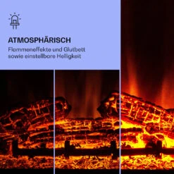 Studio 5 Arc Elektrokamin 1800 W LED-Flammen Heizlüfter Fernbedienung 12 Studio 5 Arc Elektrokamin 1800 W LED-Flammen Heizlüfter Fernbedienung -Klarstein Verkaufsgeschäft 10038401 de 0004 logo