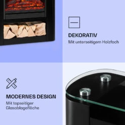 Studio 5 Arc Elektrokamin 1800 W LED-Flammen Heizlüfter Fernbedienung 13 Studio 5 Arc Elektrokamin 1800 W LED-Flammen Heizlüfter Fernbedienung -Klarstein Verkaufsgeschäft 10038401 de 0005 logo