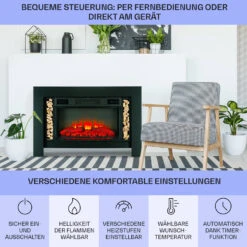 Studio Loft 2 Elektrokamin 1900 W LED-Technik Fernbedienung 14 Studio Loft 2 Elektrokamin 1900 W LED-Technik Fernbedienung -Klarstein Verkaufsgeschäft 10038618 de 0006 usp