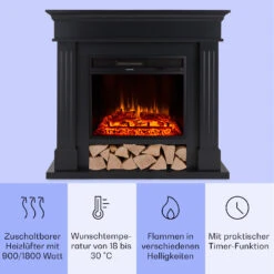 Las Pilas Elektrokamin Heizlüfter 900/1800W Wochentimer Fernbedienung 12 Las Pilas Elektrokamin Heizlüfter 900/1800W Wochentimer Fernbedienung -Klarstein Verkaufsgeschäft 10038630 de 0003 usp