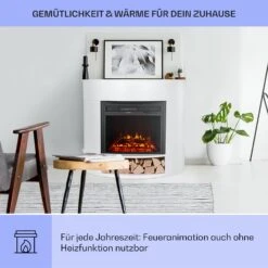 Loloru Elektrokamin Heizlüfter 900/1800W Wochentimer Fernbedienung -Klarstein Verkaufsgeschäft 10038631 de 0004 usp