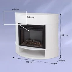 Loloru Elektrokamin Heizlüfter 900/1800W Wochentimer Fernbedienung -Klarstein Verkaufsgeschäft 10038631 yy 0008 dimensions