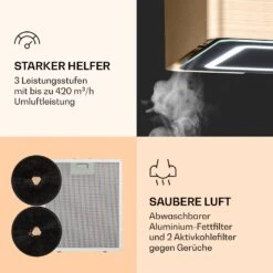 Futurelight Smart Inselabzugshaube Umluft 420m³/h LED Edelstahl 14 Futurelight Smart Inselabzugshaube Umluft 420m³/h LED Edelstahl -Klarstein Verkaufsgeschäft 10038708 de 0005 logo