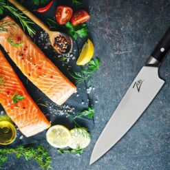 Razor-Edge Serie 8" Kochmesser 59 HRC Edelstahl 9 Razor-Edge Serie 8" Kochmesser 59 HRC Edelstahl -Klarstein Verkaufsgeschäft 10039042 yy 0003 logo