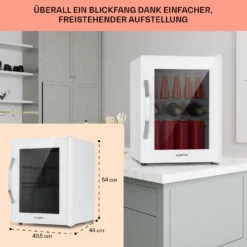 Beersafe M Quartz Kühlschrank 33 Liter 2 Böden Panoramaglastür -Klarstein Verkaufsgeschäft 10039425 DE 0006 usp