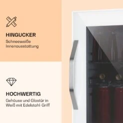 Beersafe M Quartz Kühlschrank 33 Liter 2 Böden Panoramaglastür -Klarstein Verkaufsgeschäft 10039425 de 0003 logo